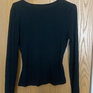Lauren block top Deep v-neck